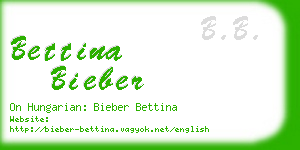 bettina bieber business card